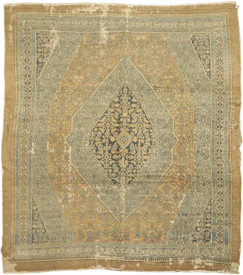 Pre 1900 Antique Vegetables Dye Wool BIbikabad Persian Large Rug 11x12