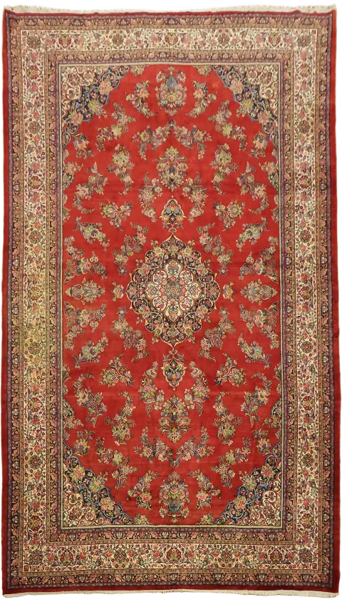 Vintage Shahbaft Persian Large Wool Rug 12x21