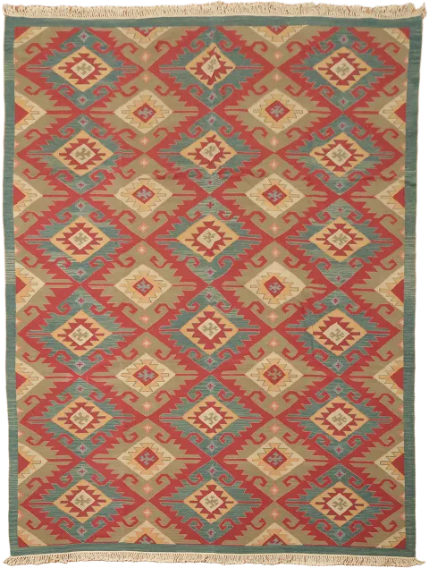 Kilim Oriental Area Wool Rug 9x12