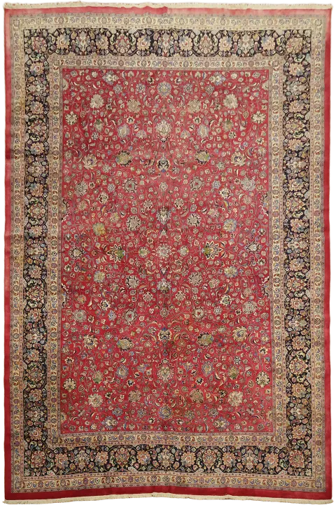 Kashan Persian Large Rug 13x19 (needs washing and retaking photos)