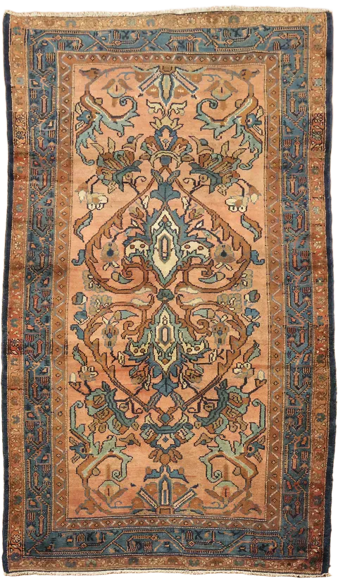 Antique Wool Malayer Persian Rug 4x6