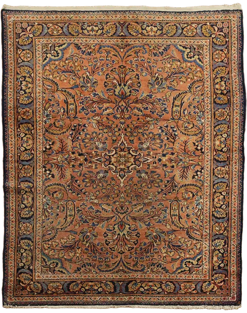 Vegetable Dye Antique Malayer Persian Wool Rug 5x7