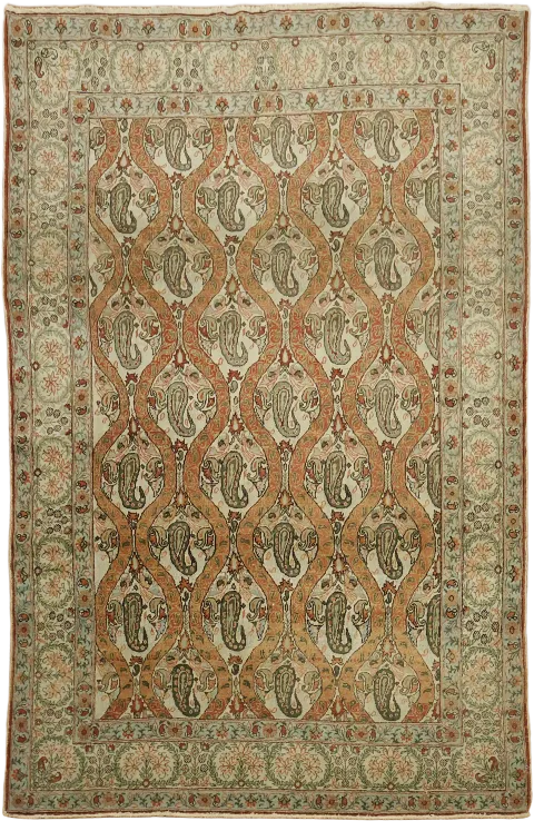 Top Quality Vegetable Dye Wool Qum Persian Rug 4x7