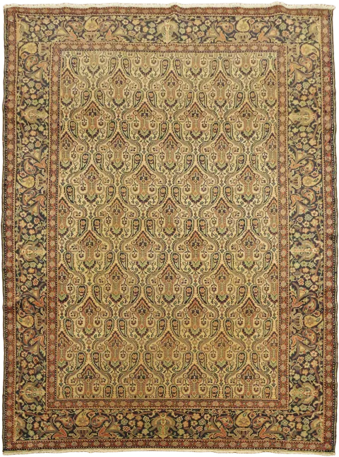 Old Vintage Triba Vegetable Dye Wool Senneh Persian Rug 4x6