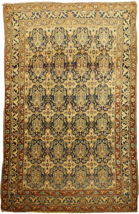 Antique Extra Fine Wool Isfahan Persian Rug 4x7