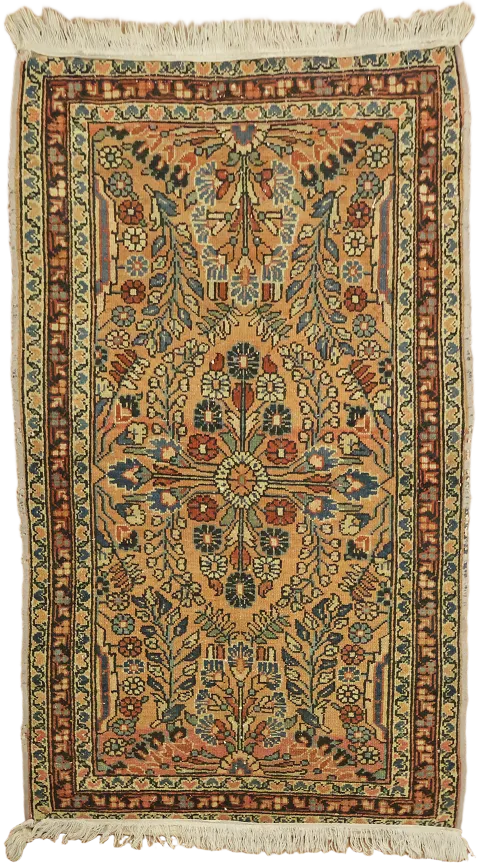 Pre1900 Antique Wool Lilian Persian Rug 3x5