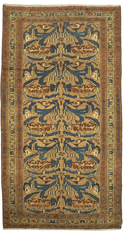 Antique Vegetable Wool Malayer Persian Rug 3x6