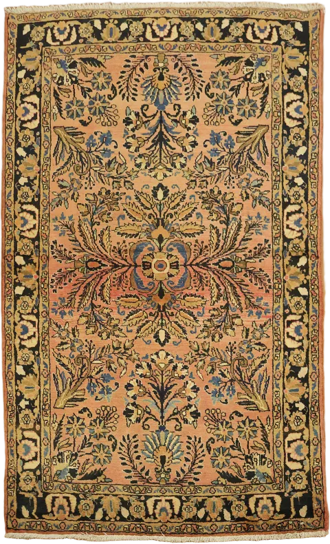 Vintage Tribal Wool Sarouk Persian Rug 3x5