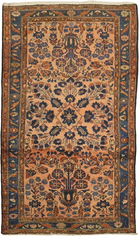 Old Vintage Floral Tribal Wool Lilian Persian Rug 4x6