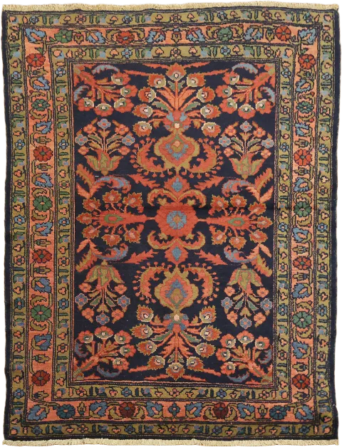 Tribal Vegetable Dye Antique Wool Lilian Persian Rug 4x5