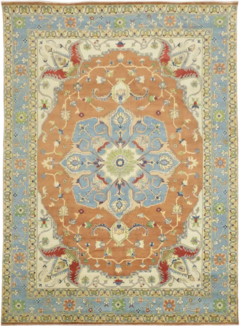 Vegetable Dye Traditional Ziegler Wool Area Rug 9x12