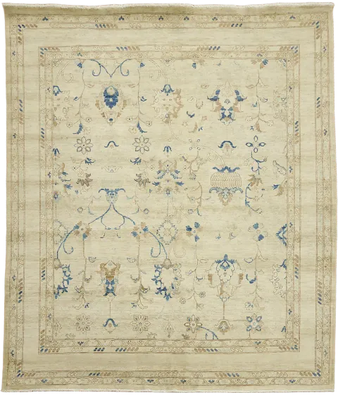 Traditional Oushak Turkish Wool Area Rug 8x10