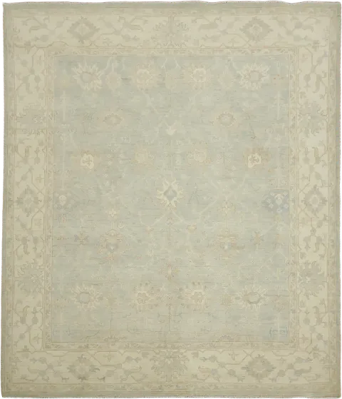 Floral Wool Traditional Oushak Area Rug 8x10