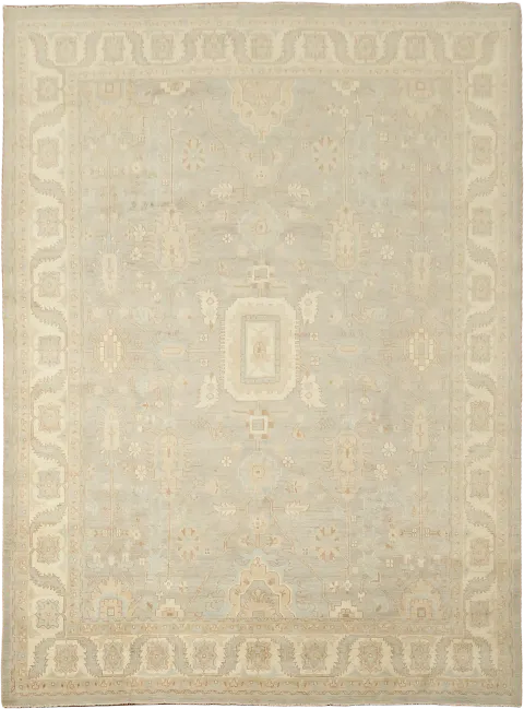 Traditional Oushak Decorative Wool Area Rug 9x12