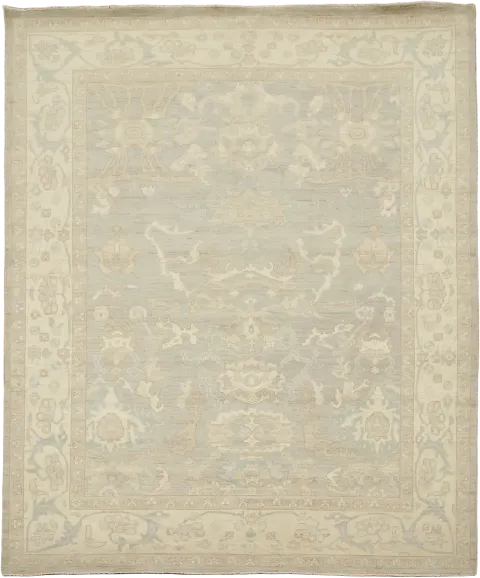 Mute Turkish Wool Traditional Oushak Area Rug 8x10