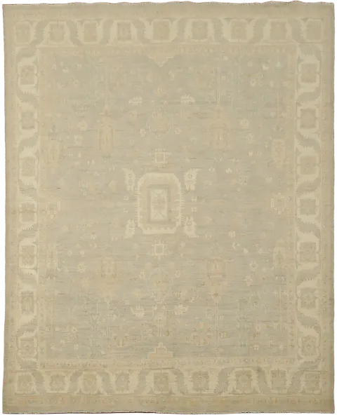 Traditional Oushak Vegetable Dye Wool Area Rug 8x10