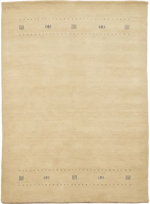 5x7 Beige Gabbeh Tribal Rug