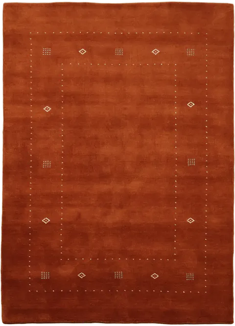 6x8 Rust Red Gabbeh Tribal Rug