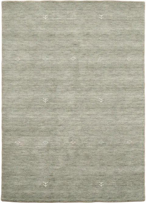 Muted Green Gabbeh Tribal Area Rug 6x8
