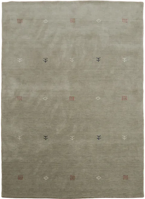 6x8 Gabbeh Tribal Area Rug in Muted Tones