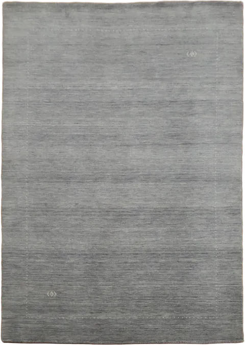 Soft Gray Gabbeh Tribal Rug 5x7