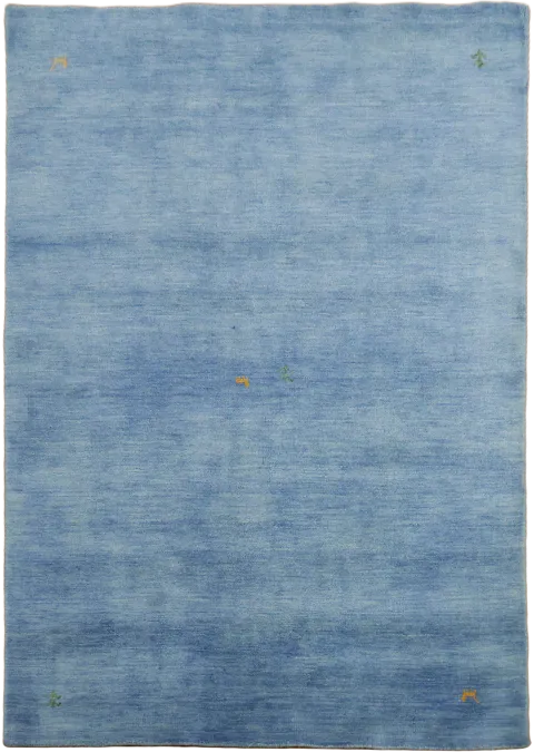5x7 Gabbeh Tribal Rug in Serene Blue
