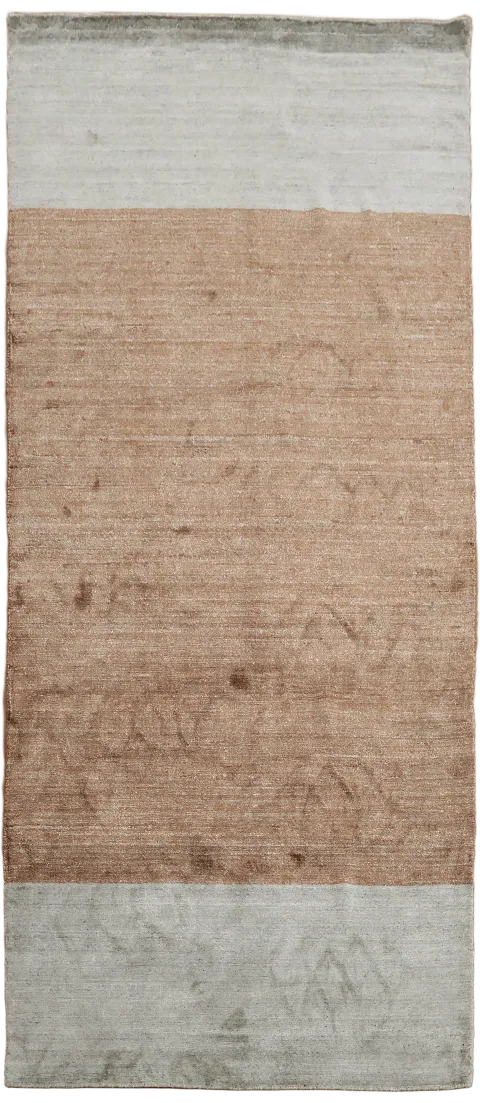 Muted Brown & Gray Gabbeh Area Rug 5x12