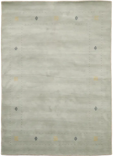 Soft Gray Gabbeh Tribal Area Rug 6x8