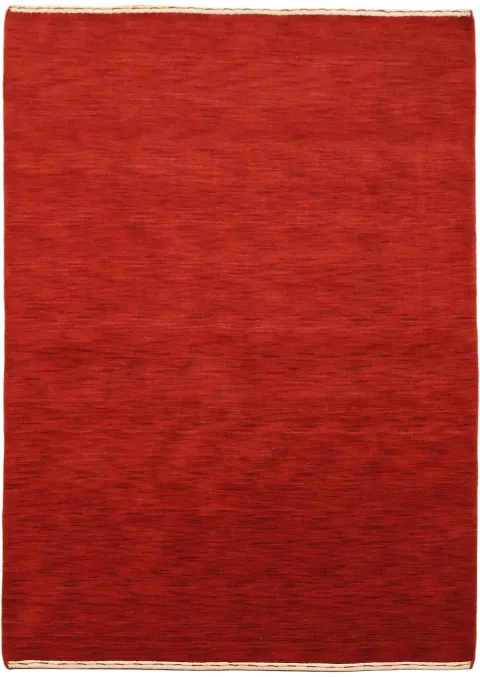 Vibrant Red Gabbeh Area Rug 6x8