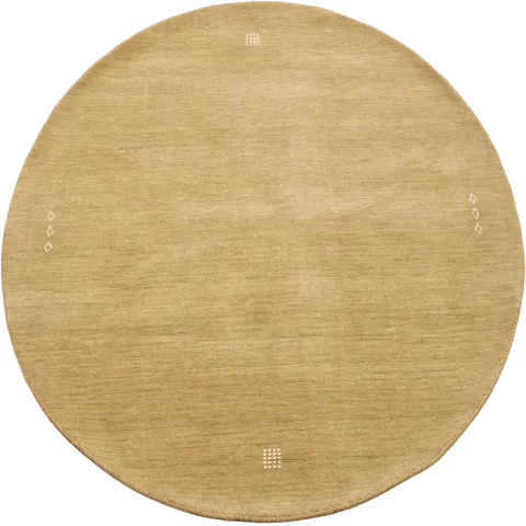 Minimalist Beige Circular Rug Ideal for Modern Spaces 5'x5'