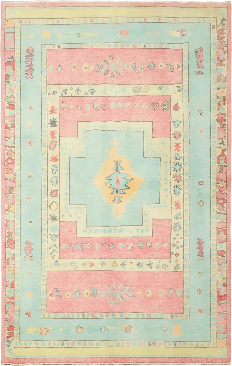 Geometric Gabbeh Oriental Area Wool Rug 5x8