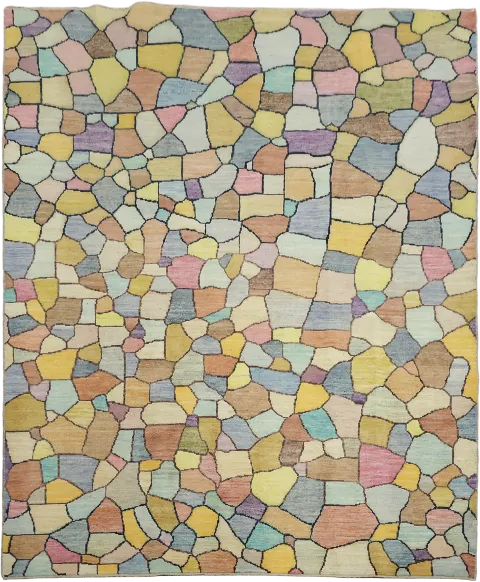 Wool Modern Gabbeh Oriental Area Rug 7x9