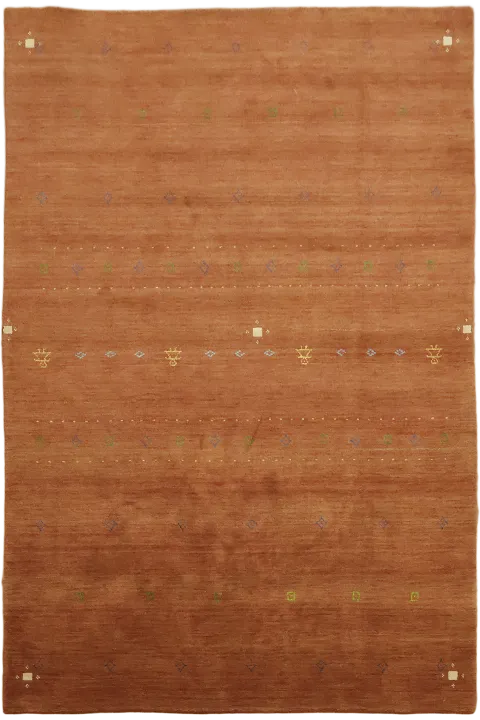 Rust Gabbeh Tribal Area Rug 7x10
