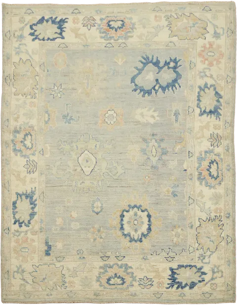 Wool Traditional Oushak Rug 5x6