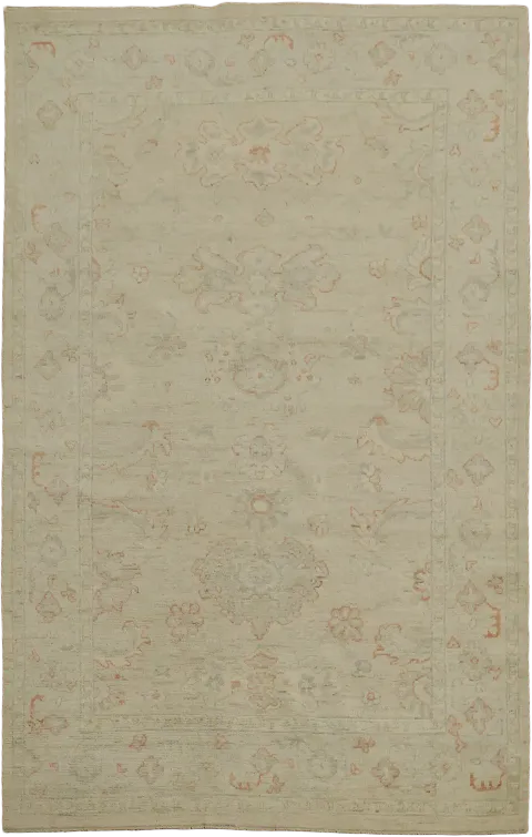 Traditional Oushak Wool Area Rug 5x8