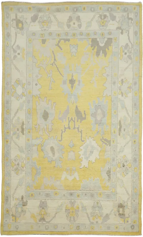 Oushak Turkish Area Wool Rug 5x8