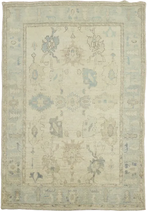 Oushak Turkish Wool Rug 4x6