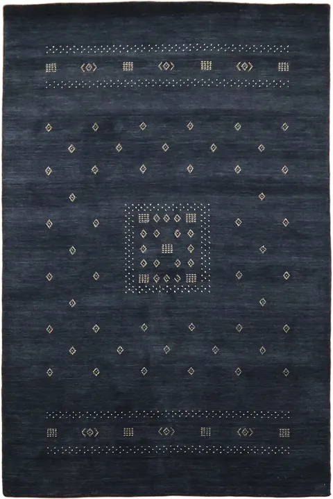 Navy Blue Gabbeh Area Rug 5x8