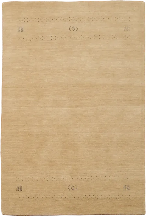Beige Gabbeh Tribal Rug 4x6