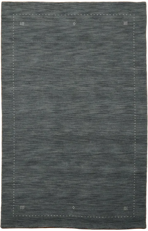 5x8 Gabbeh Area Rug in Charcoal Gray