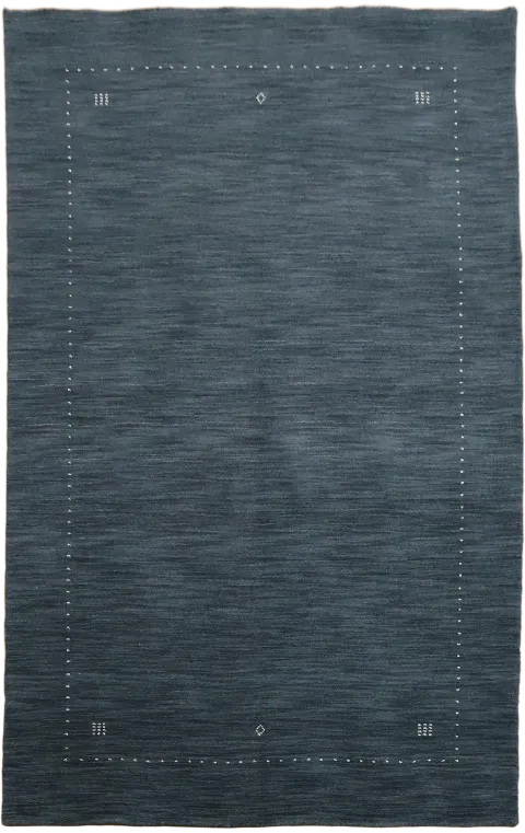 Navy Blue Gabbeh Tribal Area Rug 5x8