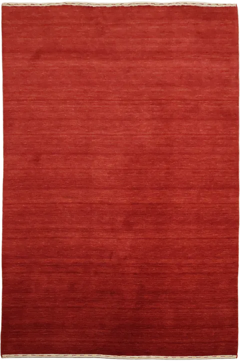 Vibrant Red Gabbeh Area Rug 6x9