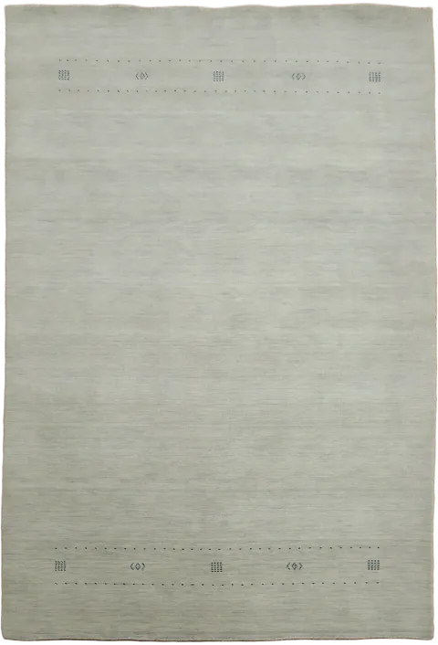 Neutral Ivory & Gray Gabbeh Tribal Area Rug 6x9