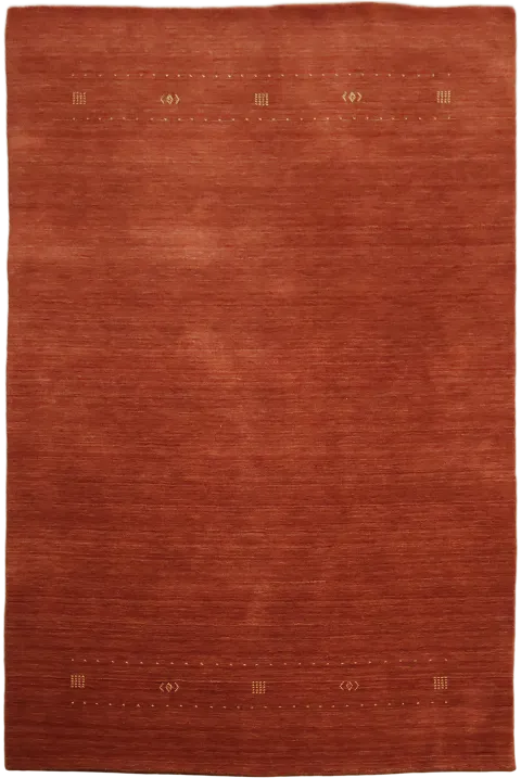 Terracotta Gabbeh Tribal Area Rug 6x9