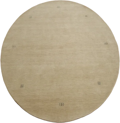 Soft Beige Round Rug Perfect for Minimalist Decor 8'x8'