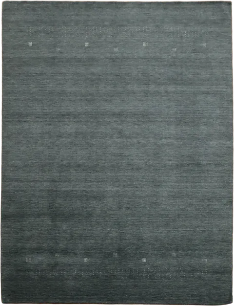 Dark Charcoal Grey Gabbeh Modern Handmade Wool Rug Ideal for 9x12