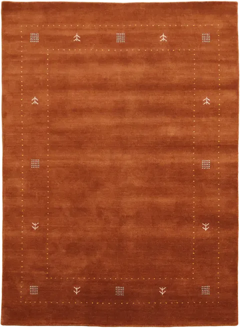 6x8 Rust Gabbeh Tribal Area Rug
