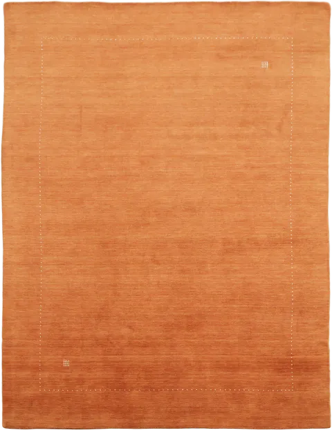 Minimalist Rust Gabbeh Area Rug 9x12