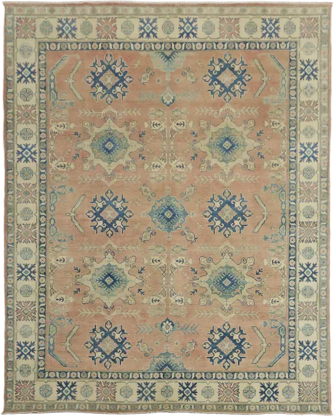Kazak Oriental Wool Area Rug 8x10