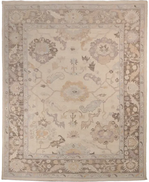 Decorative Top-Quality Wool Oushak Turkish Wool Area Rug 8x10